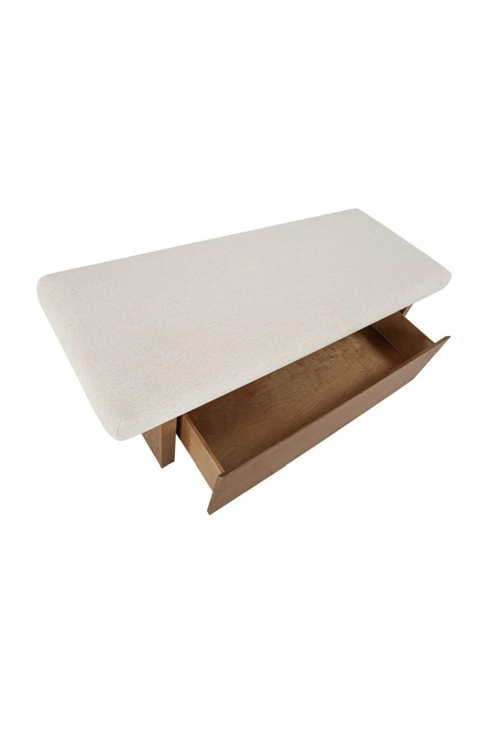 Luxury Chenille Storage Bench European Style for Villa