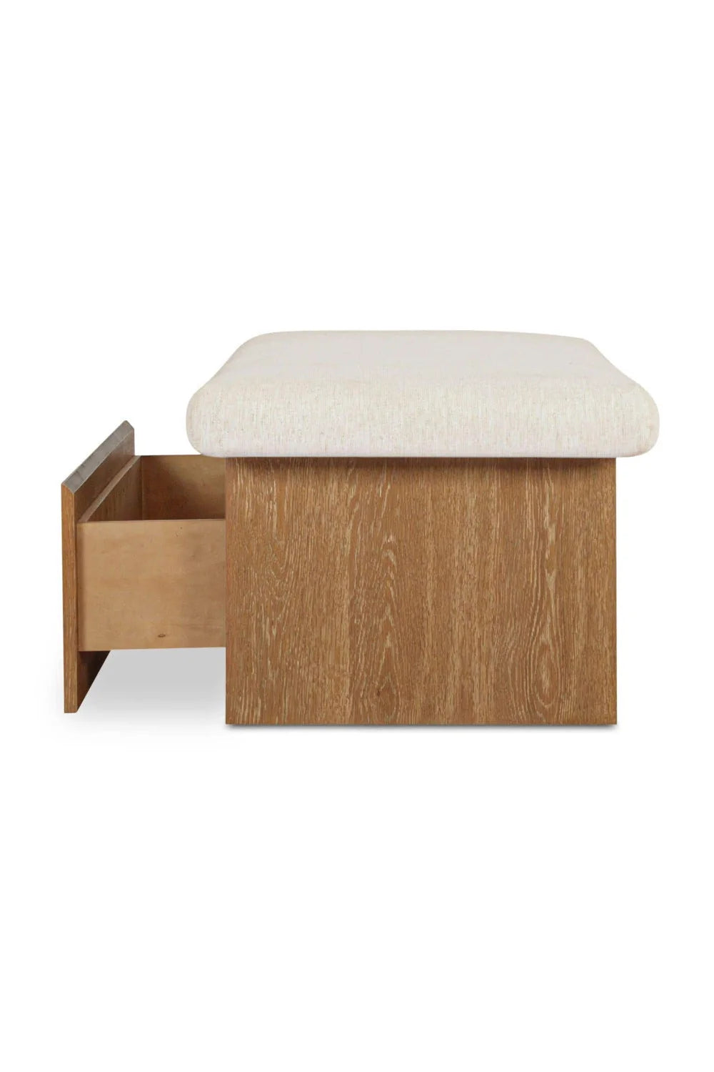 Luxury Chenille Storage Bench European Style for Villa