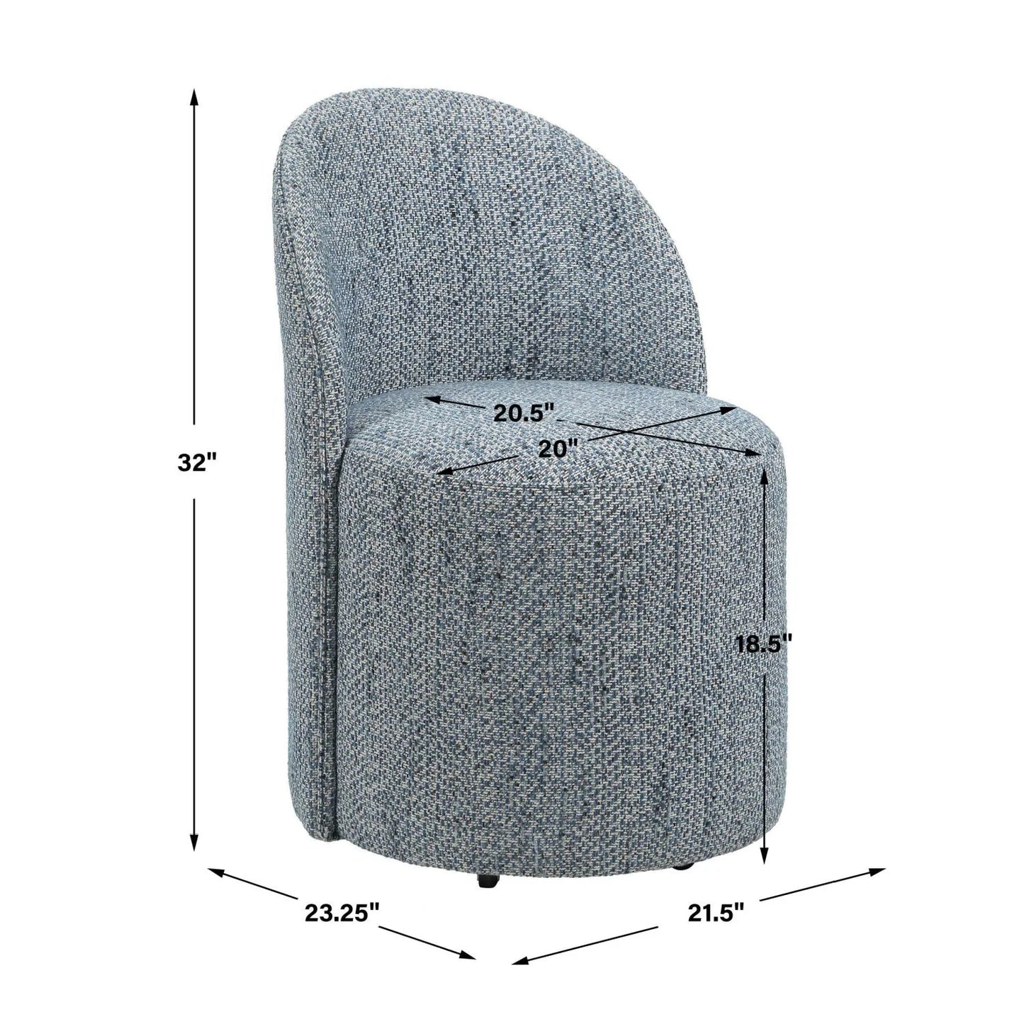 Luxury Chenille Swivel Modern Dining Chair European Style for Villa