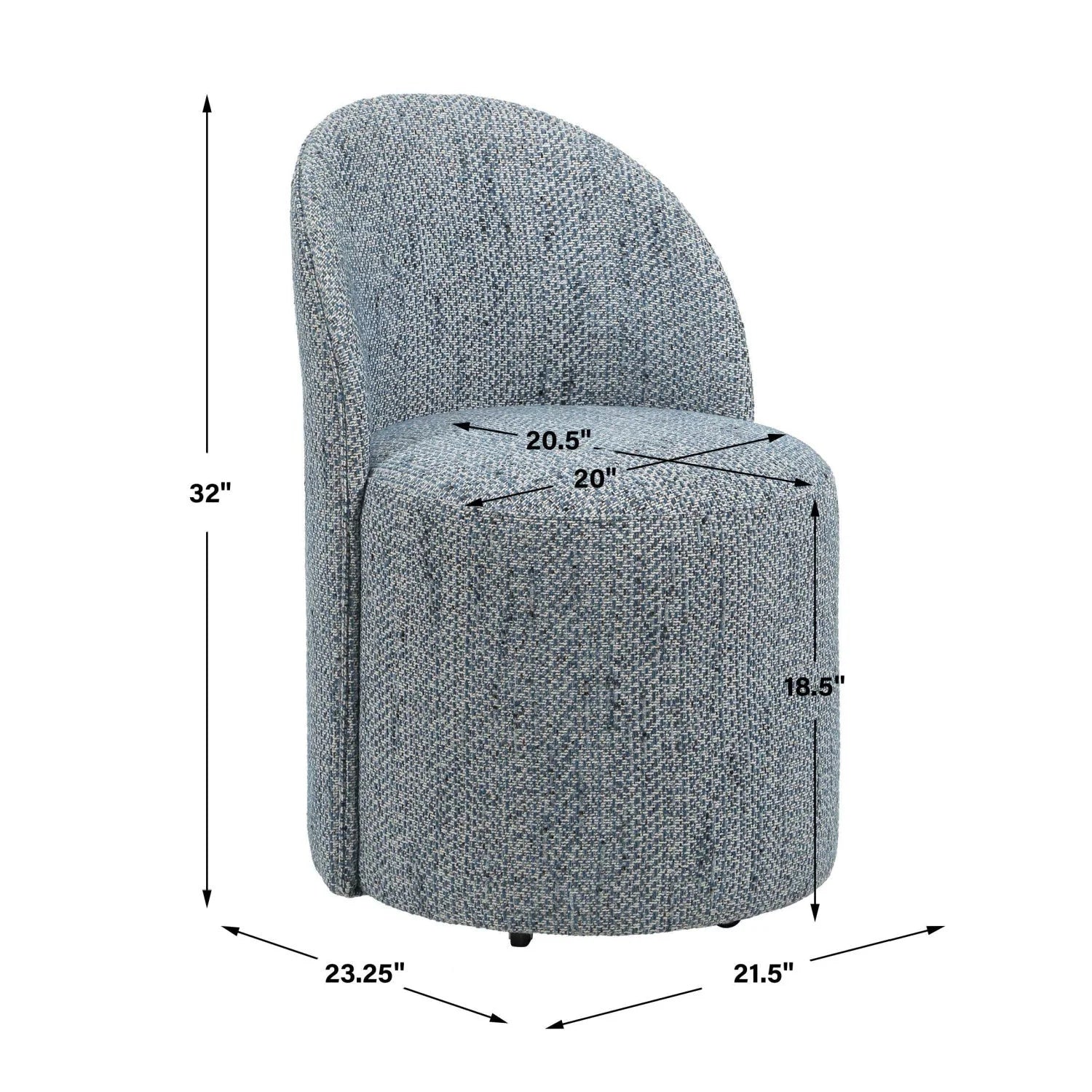 Luxury Chenille Swivel Modern Dining Chair European Style for Villa