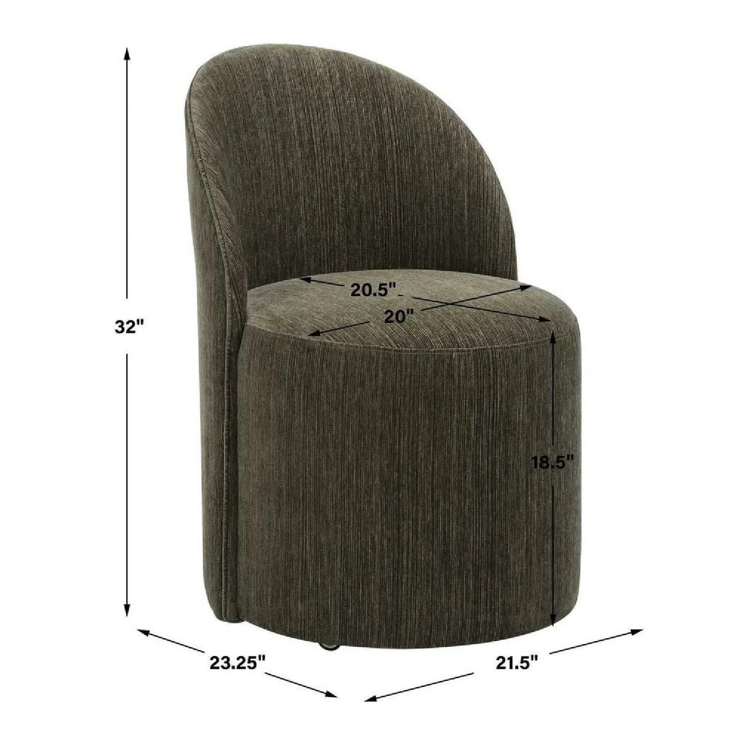 Luxury Chenille Swivel Modern Dining Chair European Style for Villa