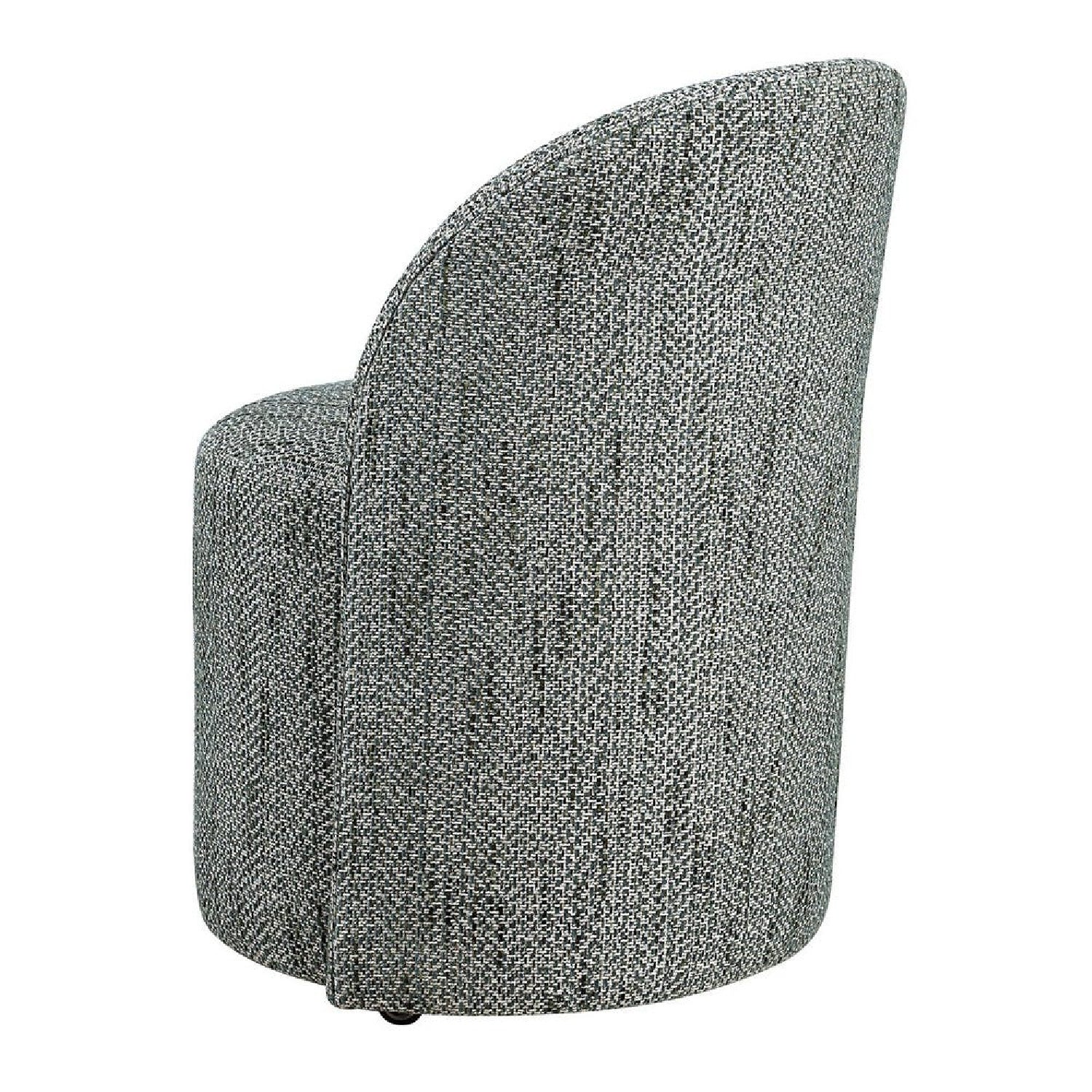Luxury Chenille Swivel Modern Dining Chair European Style for Villa