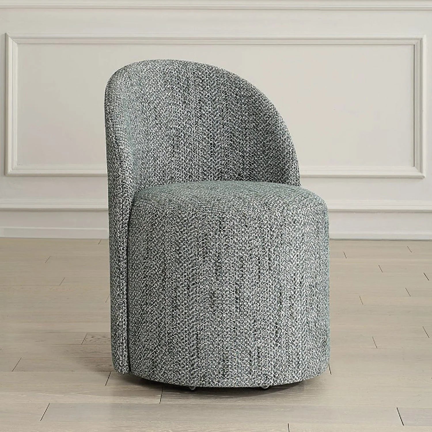 Luxury Chenille Swivel Modern Dining Chair European Style for Villa