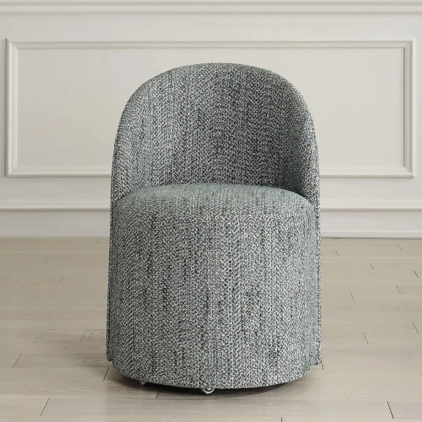 Luxury Chenille Swivel Modern Dining Chair European Style for Villa
