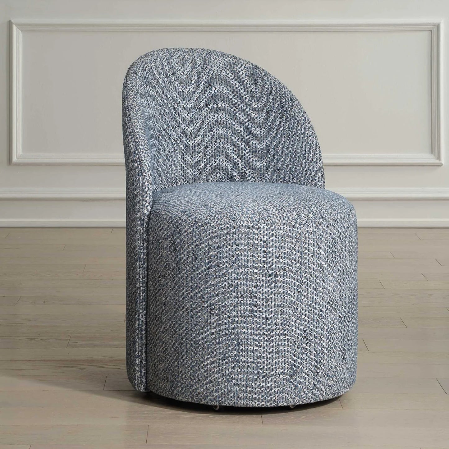 Luxury Chenille Swivel Modern Dining Chair European Style for Villa