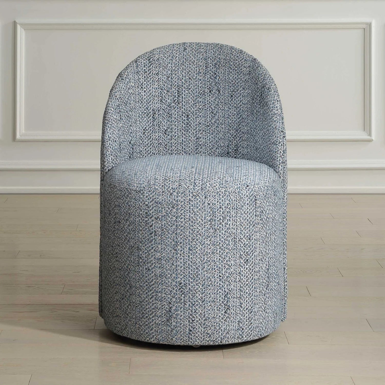 Luxury Chenille Swivel Modern Dining Chair European Style for Villa
