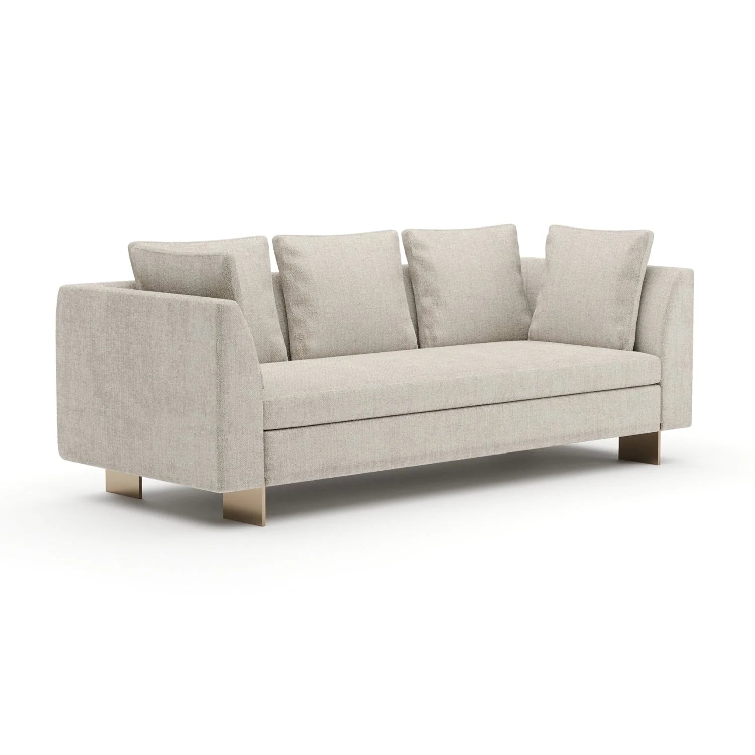 Luxury Chenille Upholstered Sofa Modern Italian Style for Villa