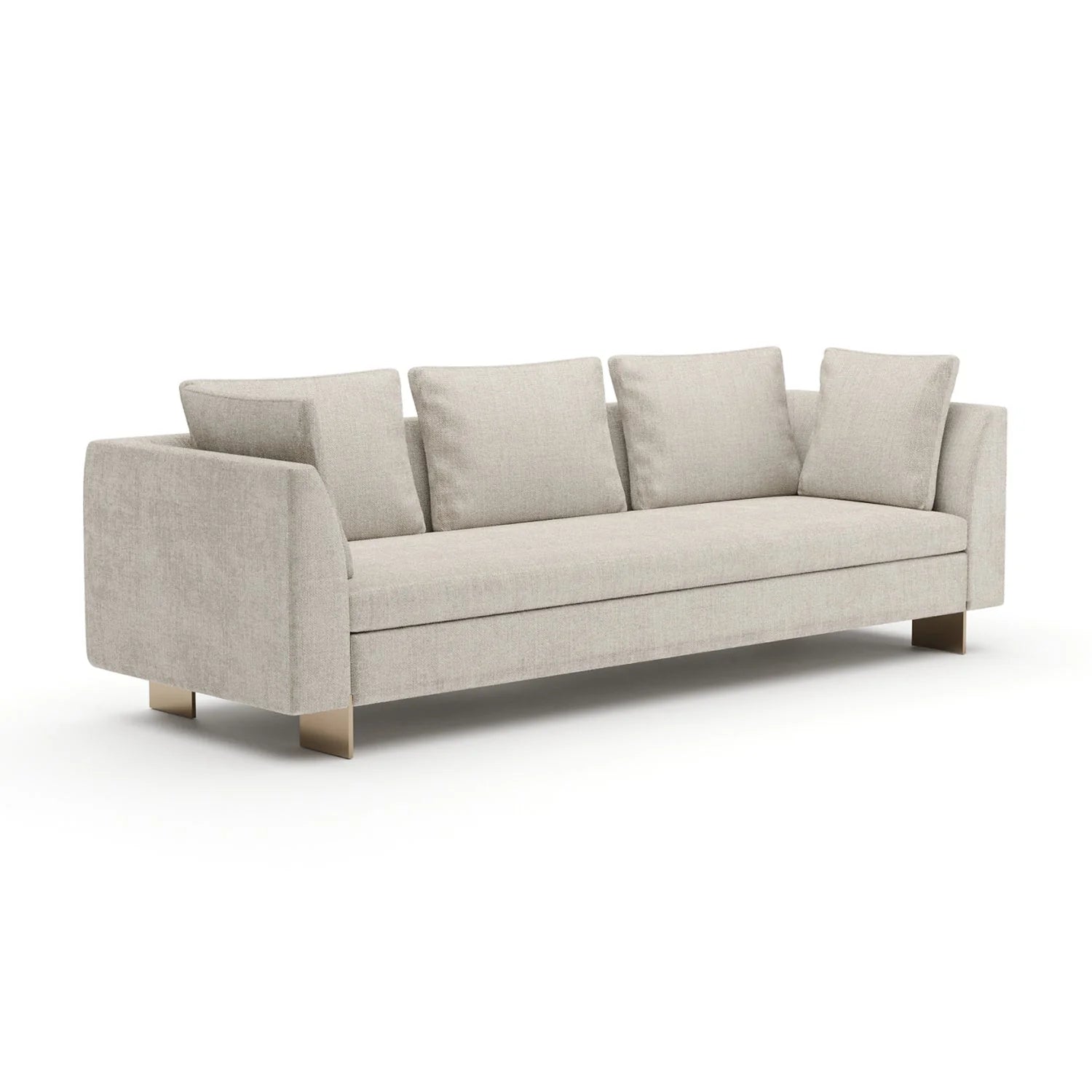 Luxury Chenille Upholstered Sofa Modern Italian Style for Villa