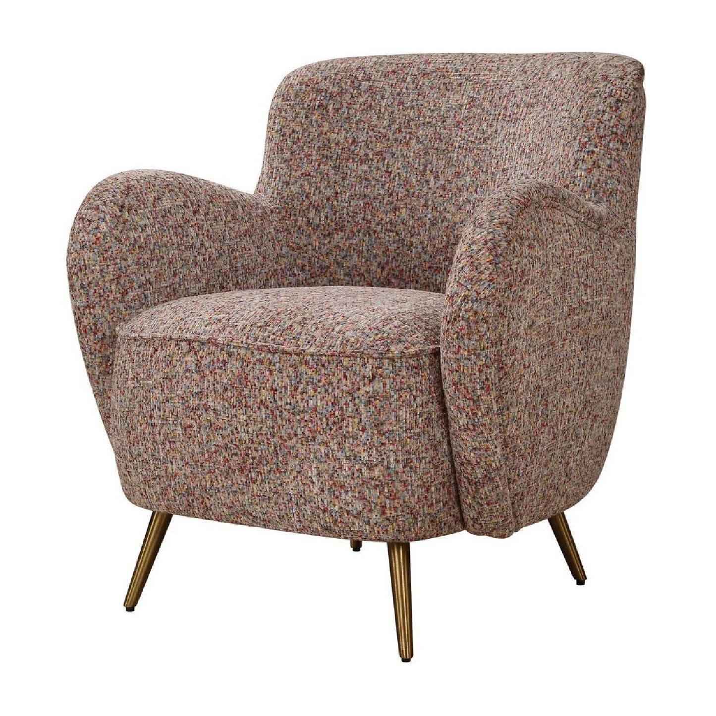 Luxury Chenille Velvet Accent Chair Modern European Style for Villa