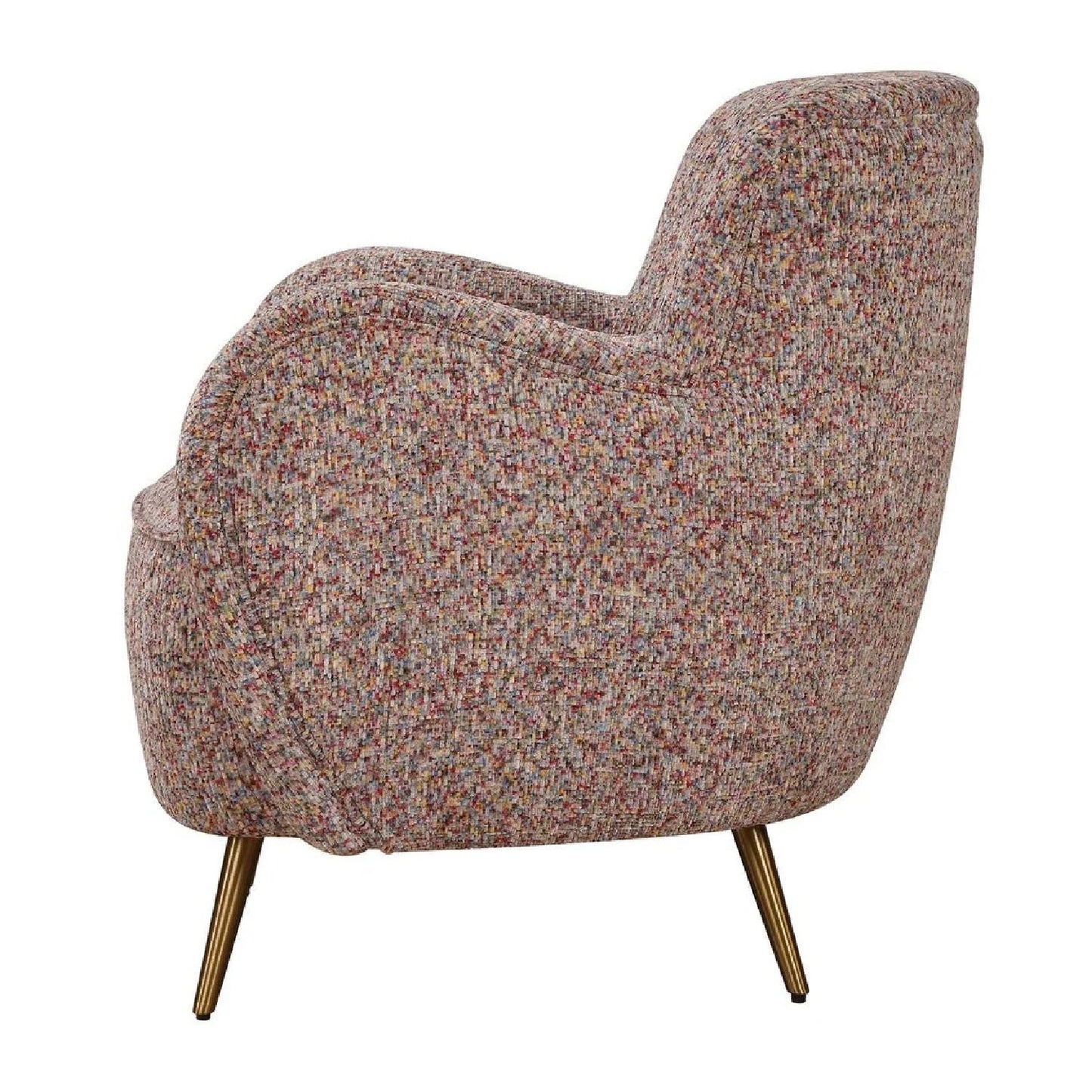 Luxury Chenille Velvet Accent Chair Modern European Style for Villa