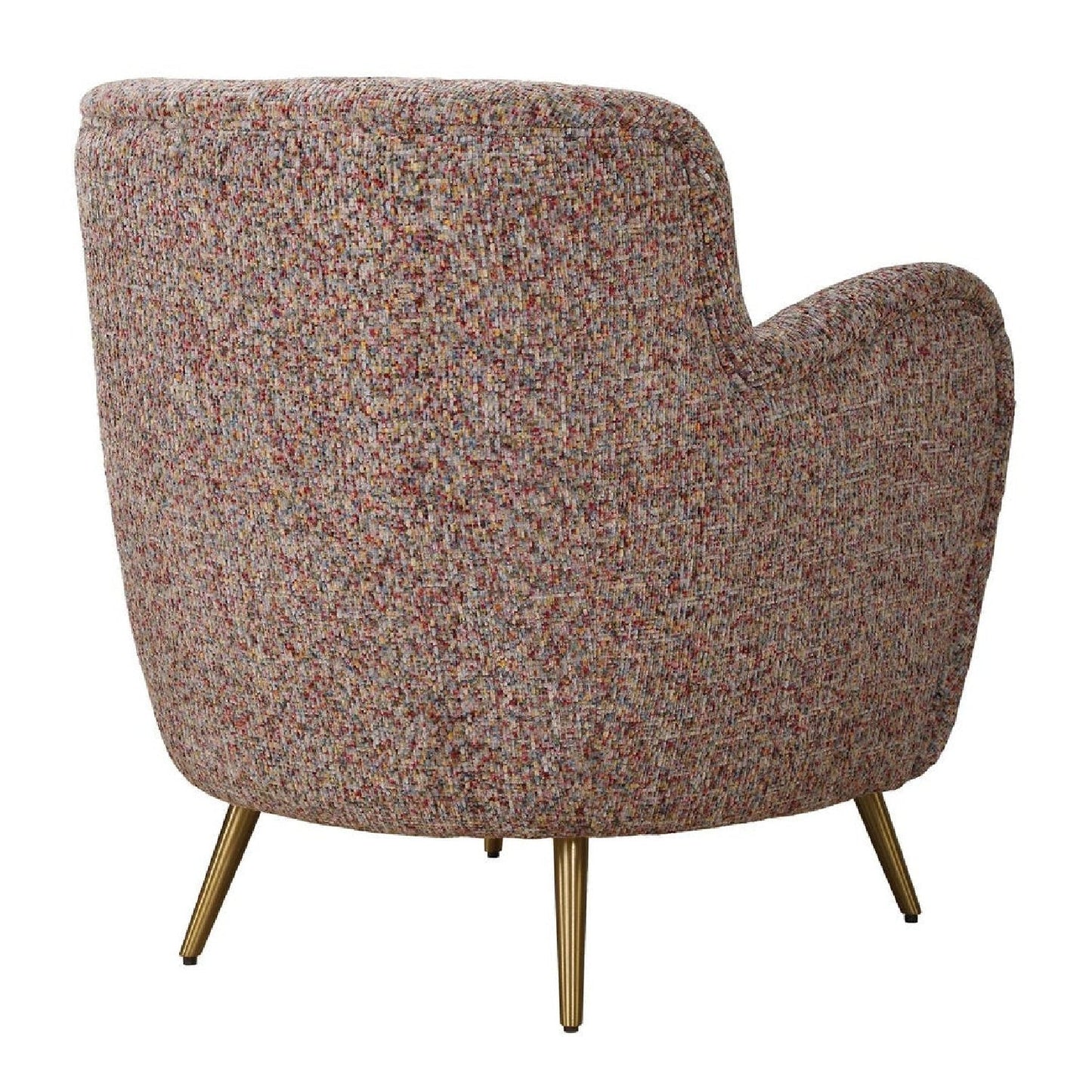 Luxury Chenille Velvet Accent Chair Modern European Style for Villa