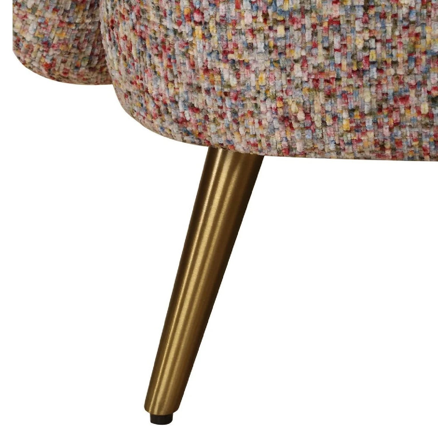 Luxury Chenille Velvet Accent Chair Modern European Style for Villa