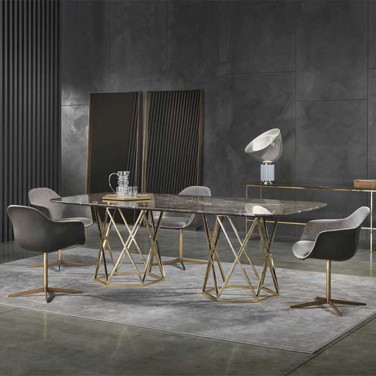 Luxury Chia Swivel Armchair Modern Italian Style for Villa