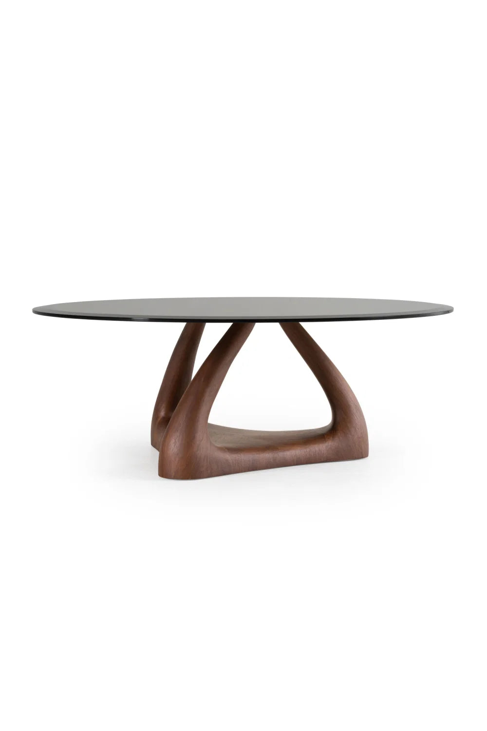 Luxury Christine Round Glass Coffee Table Modern Italian Style for Villa