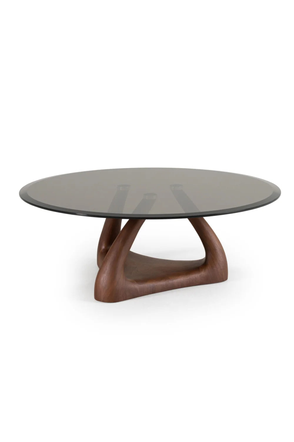 Luxury Christine Round Glass Coffee Table Modern Italian Style for Villa