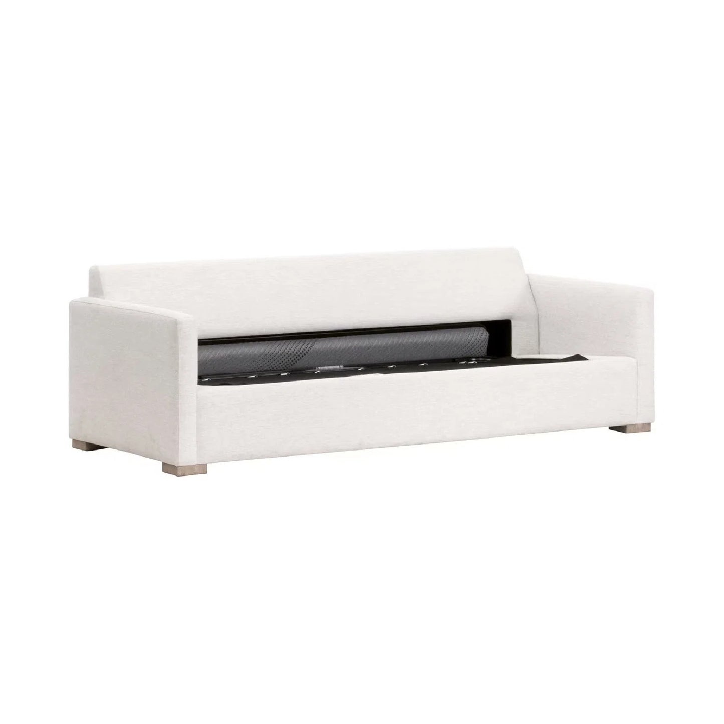Luxury Clara Gray Fabric Queen Sleeper Sofa Modern Italian Style for Villa