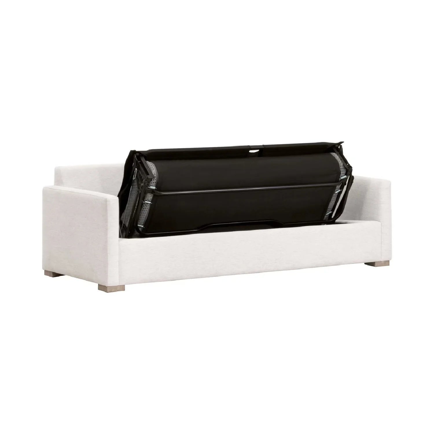 Luxury Clara Gray Fabric Queen Sleeper Sofa Modern Italian Style for Villa
