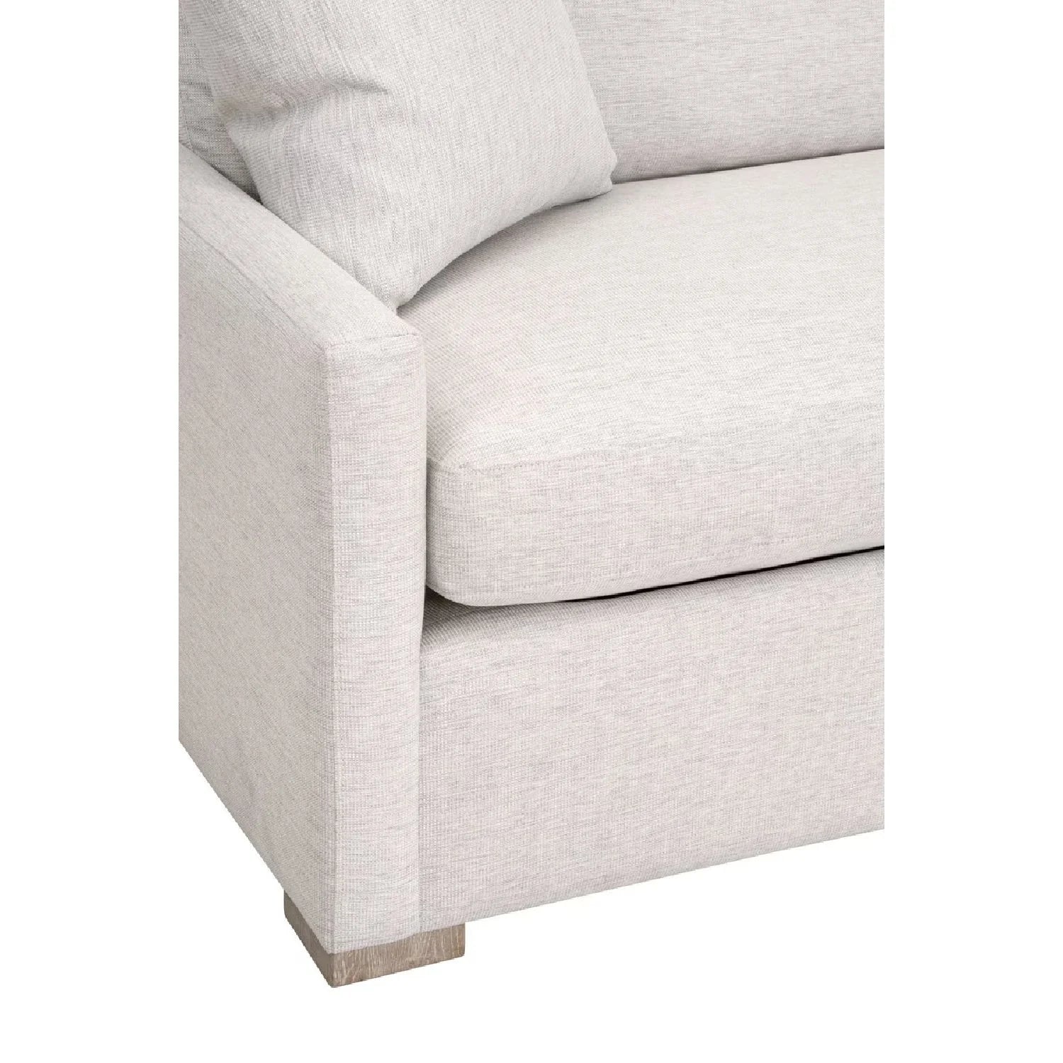 Luxury Clara Gray Fabric Queen Sleeper Sofa Modern Italian Style for Villa