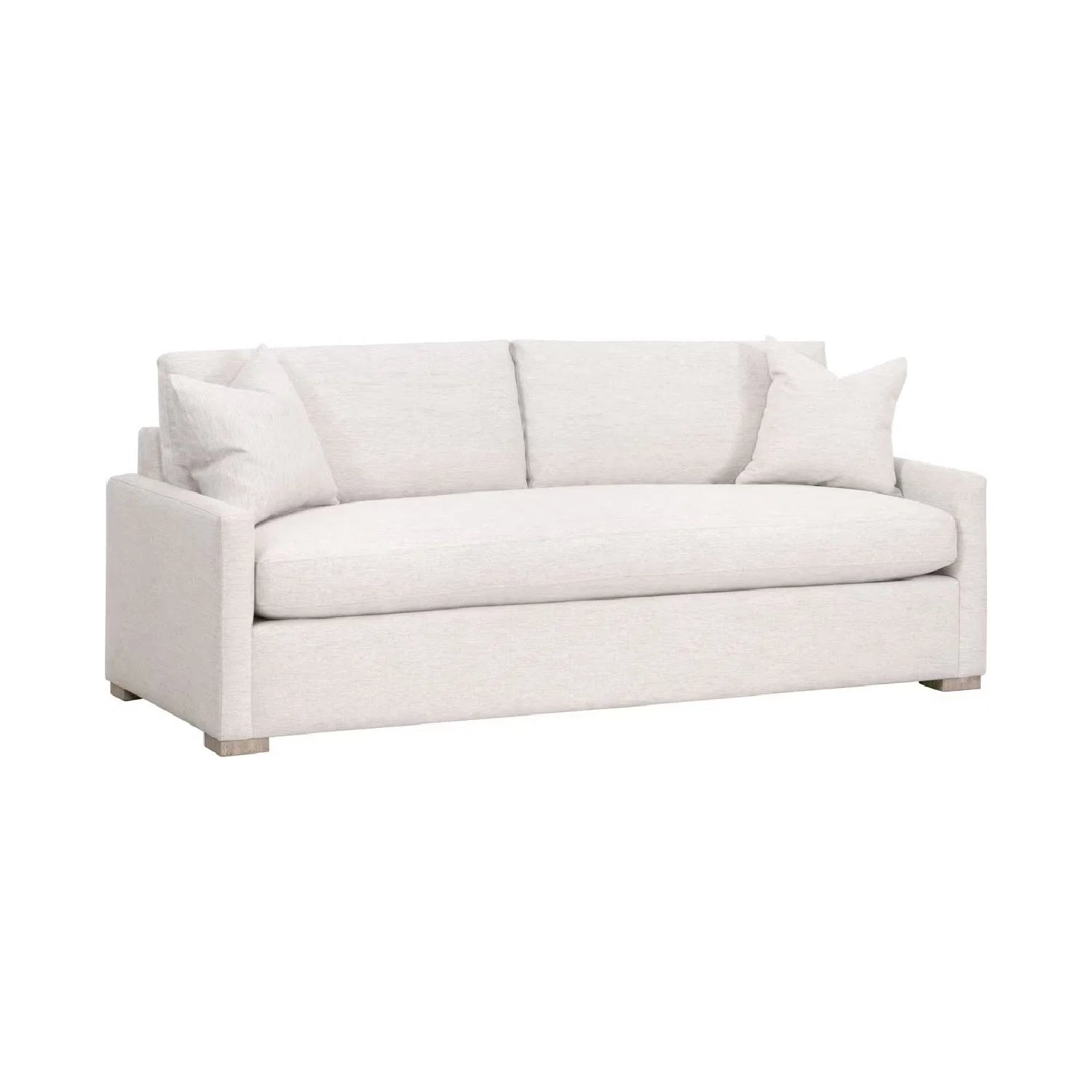 Luxury Clara Gray Fabric Queen Sleeper Sofa Modern Italian Style for Villa