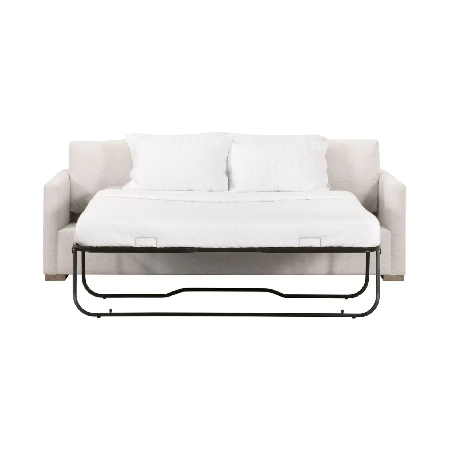 Luxury Clara Gray Fabric Queen Sleeper Sofa Modern Italian Style for Villa