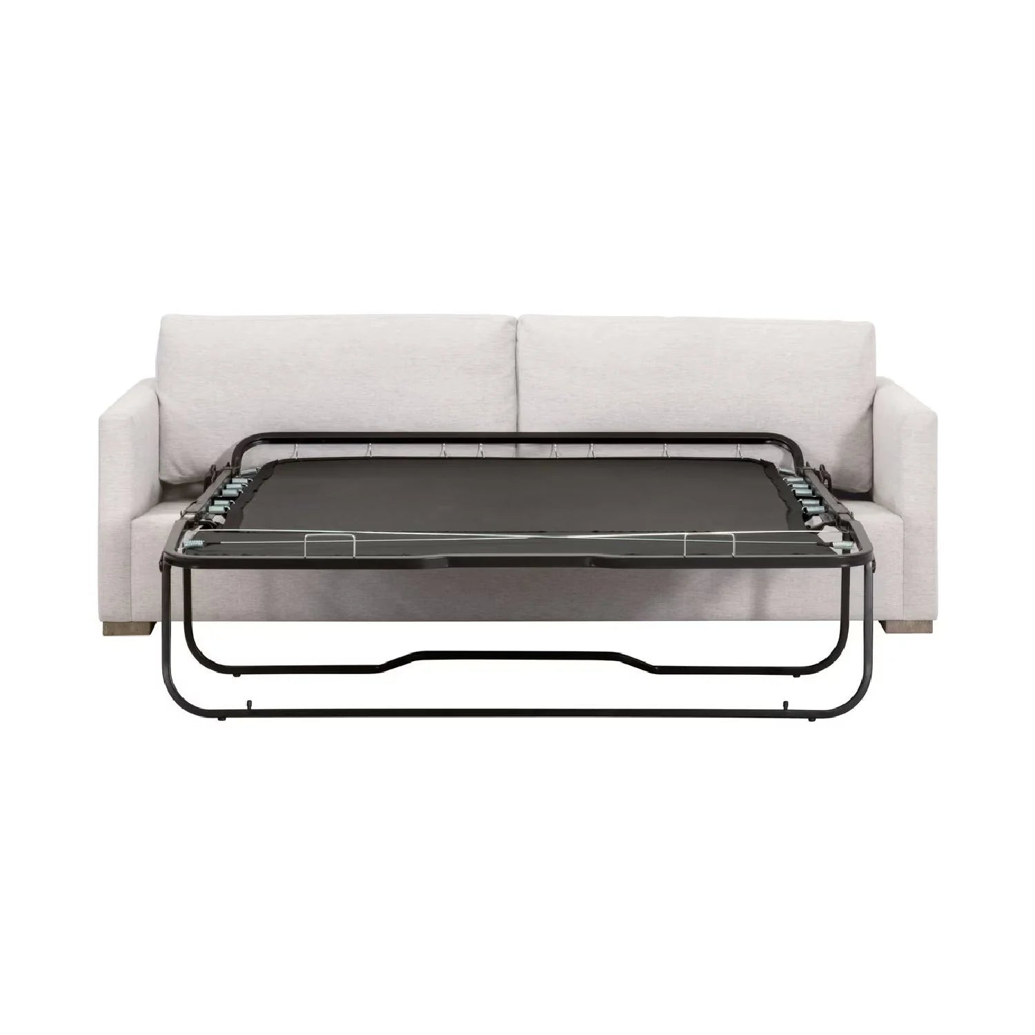 Luxury Clara Gray Fabric Queen Sleeper Sofa Modern Italian Style for Villa