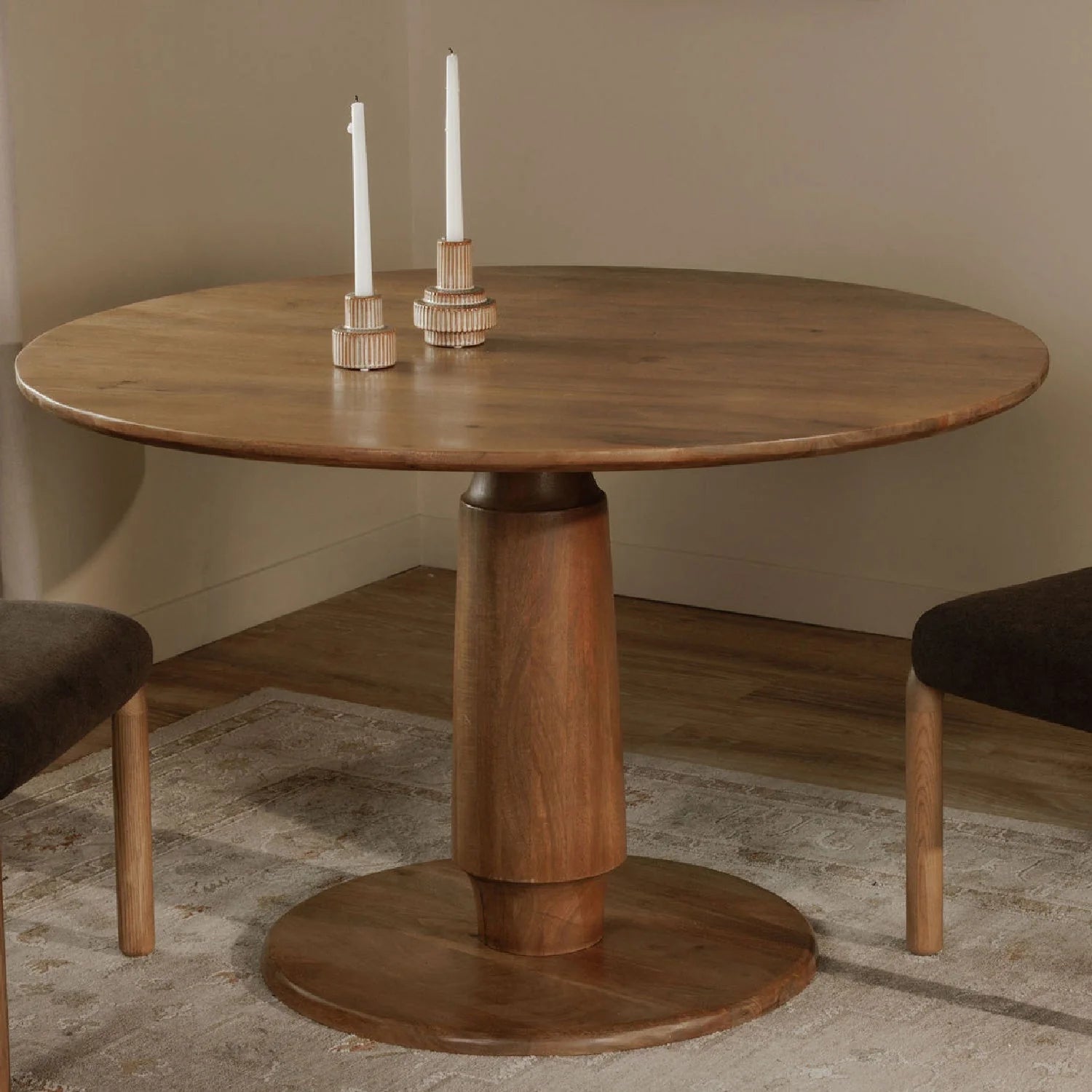 Luxury Clark Mango Wood Dining Table Modern Italian Style for Villa