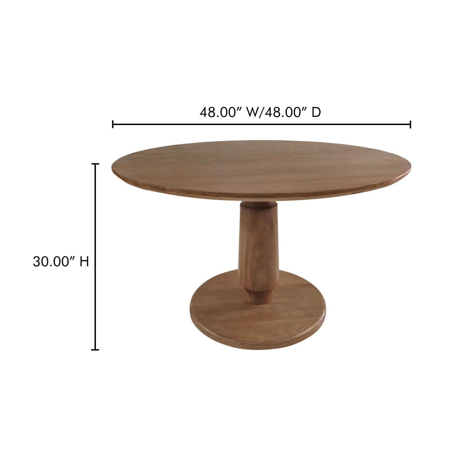 Luxury Clark Mango Wood Dining Table Modern Italian Style for Villa