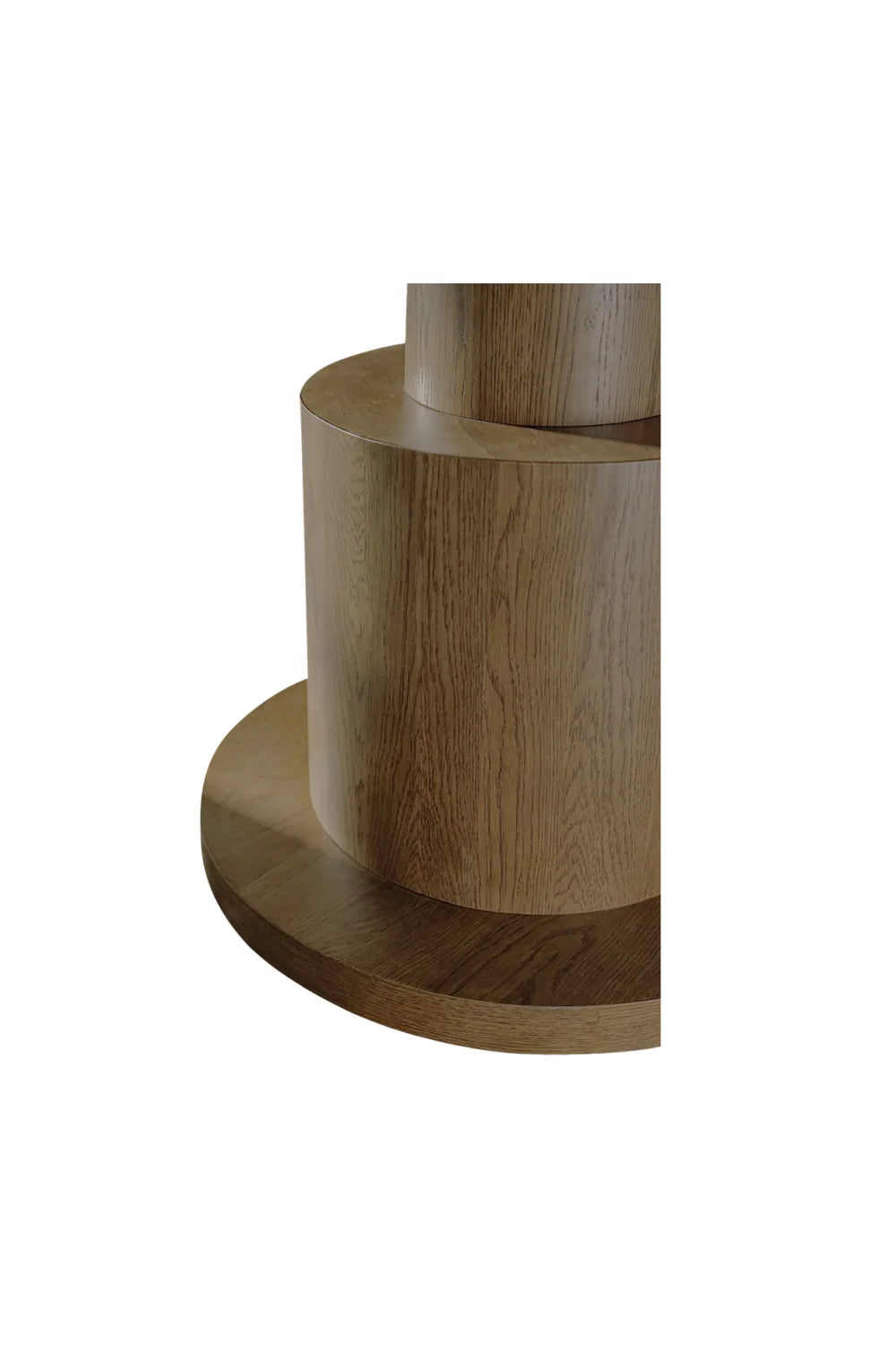 Luxury Clayton Round Oak Dining Table Modern Italian Style for Villa
