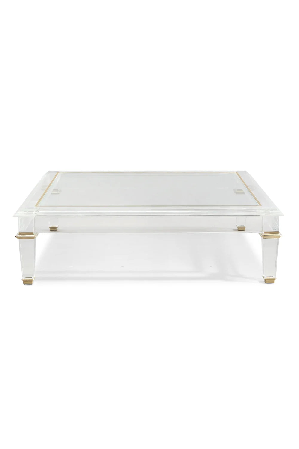 Luxury Clear Acrylic Cocktail Table Modern Italian Style for Villa