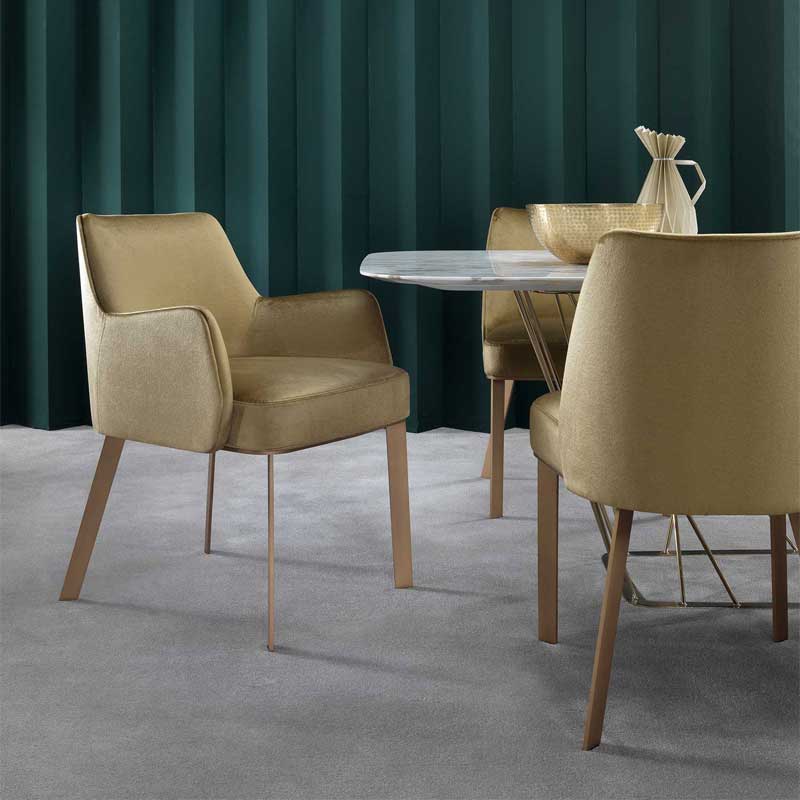 Luxury Clipper Dining Chair Modern Italian Style for Villa