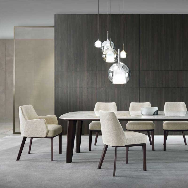 Luxury Clipper Dining Chair Modern Italian Style for Villa