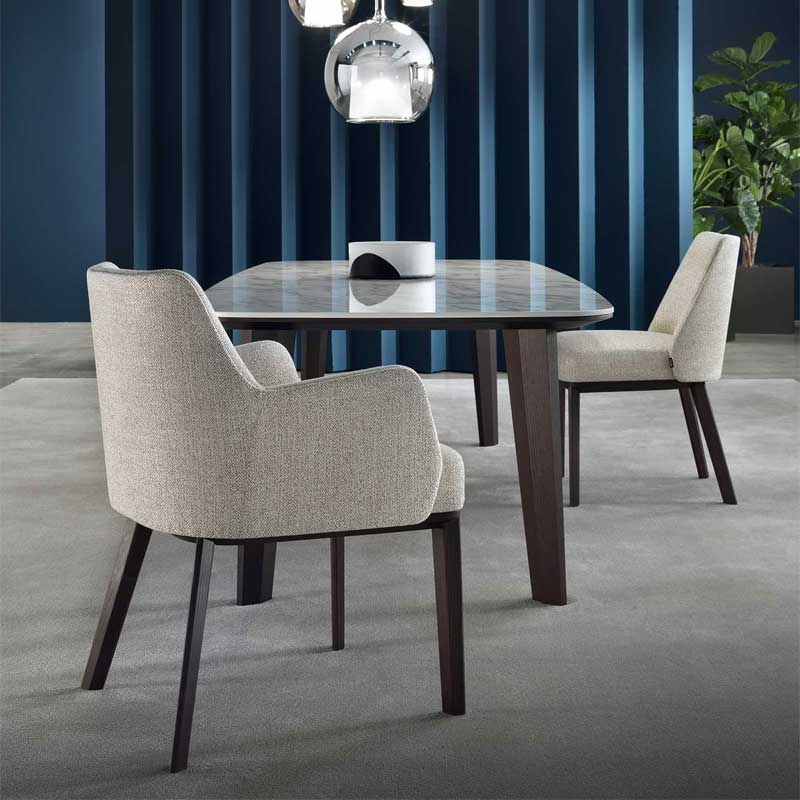 Luxury Clipper Dining Chair Modern Italian Style for Villa
