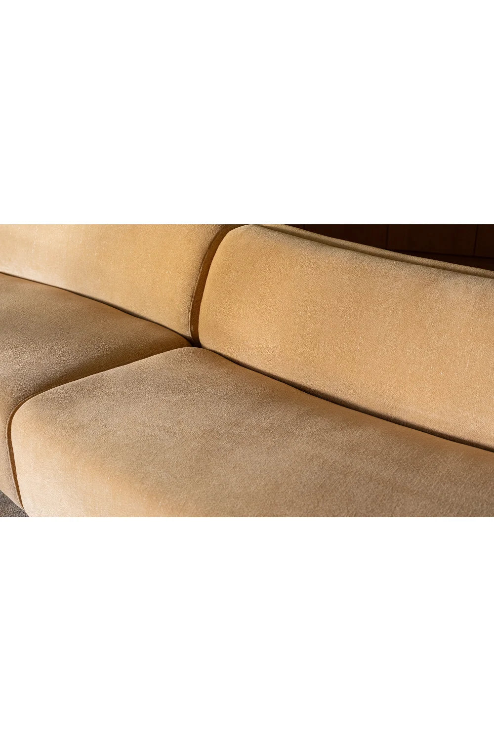 Luxury Concave 3-Piece Modular Sofa Modern Italian Style for Villa