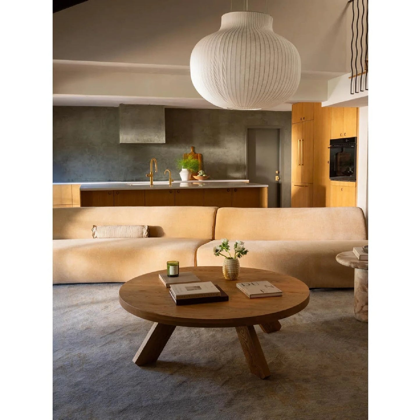 Luxury Concave Modular Sofa Modern Italian Style for Villa
