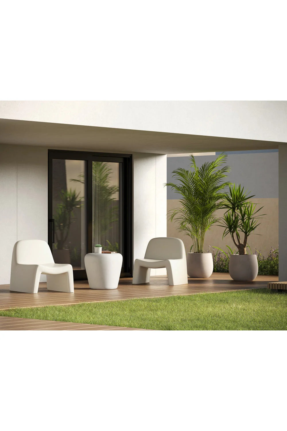 Luxury Concrete Accent Chair European Style for Villa