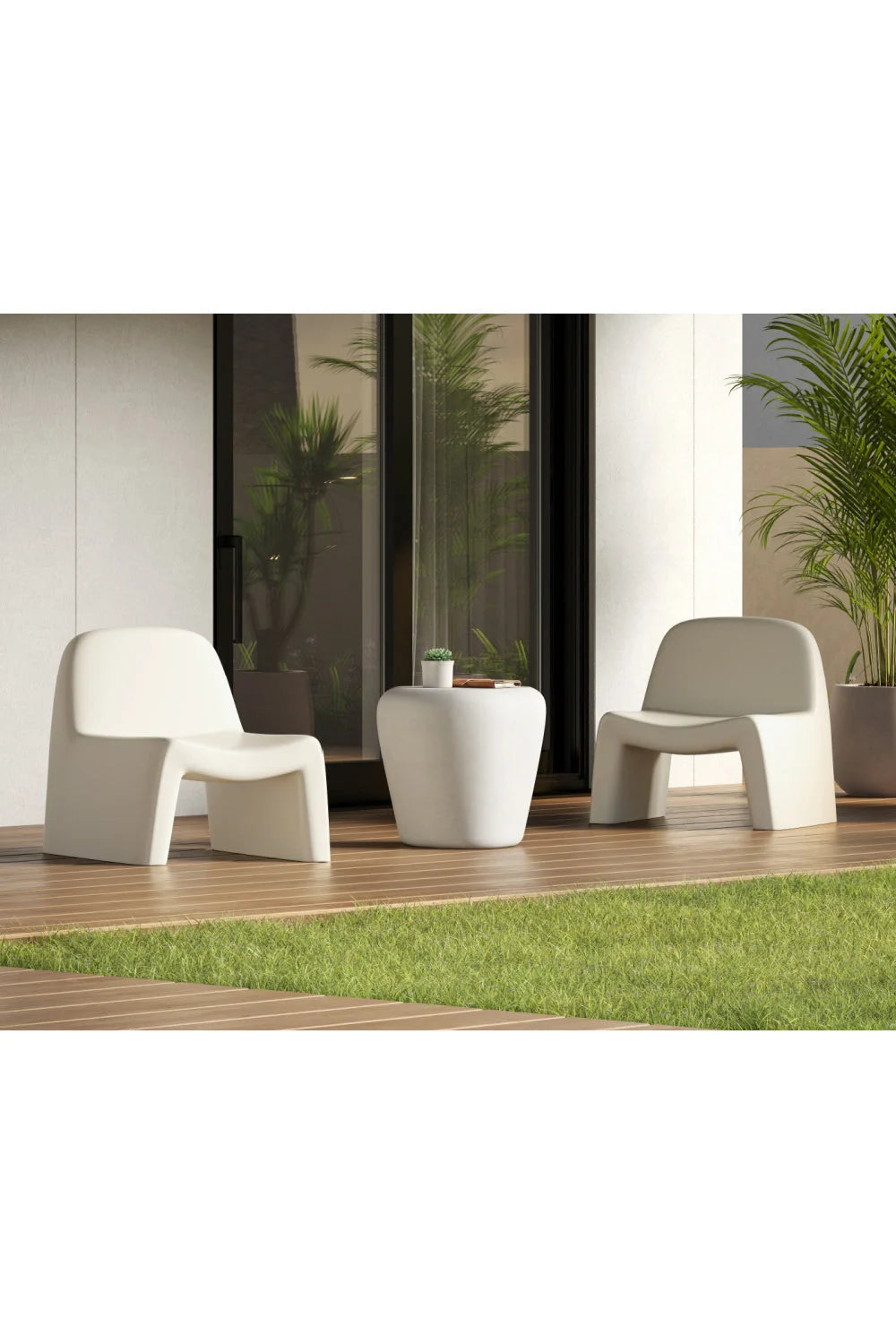 Luxury Concrete Accent Chair European Style for Villa