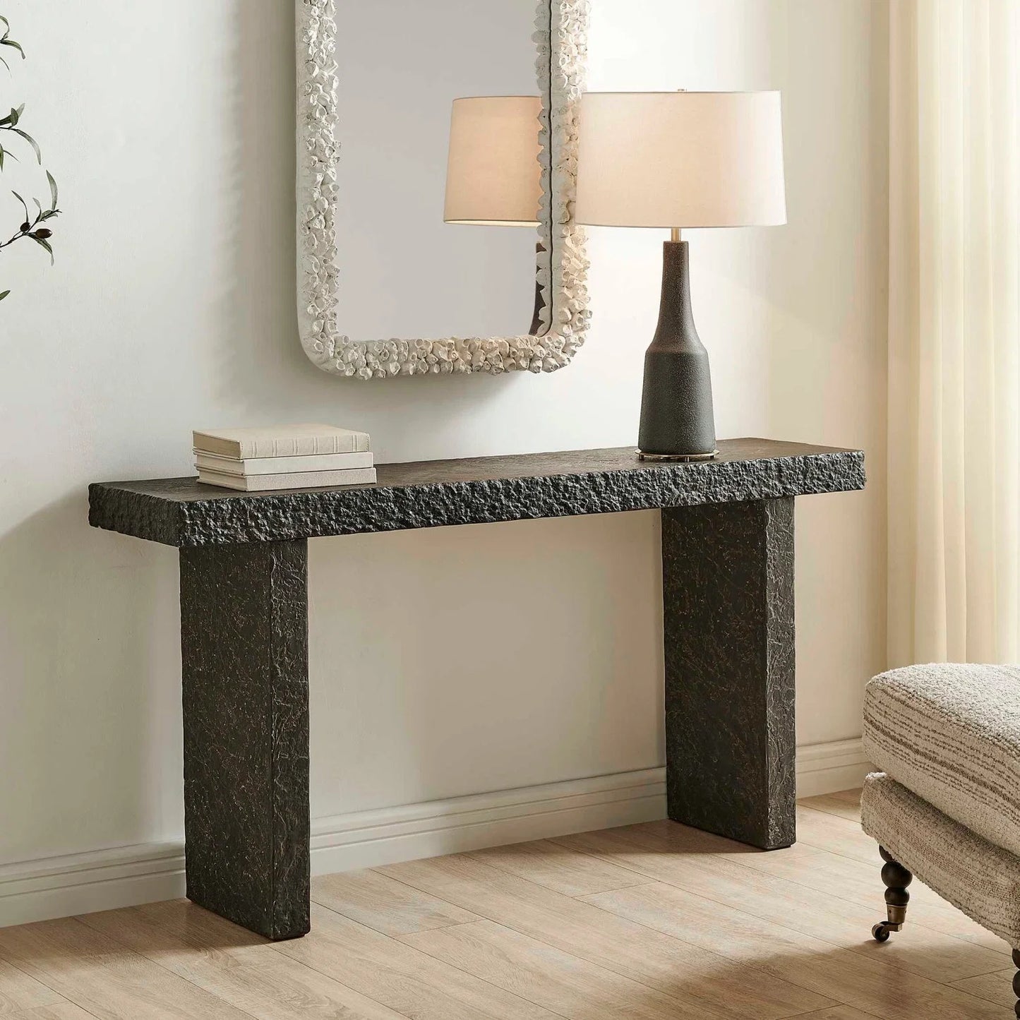 Luxury Concrete Console Table Modern Italian Style for Villa