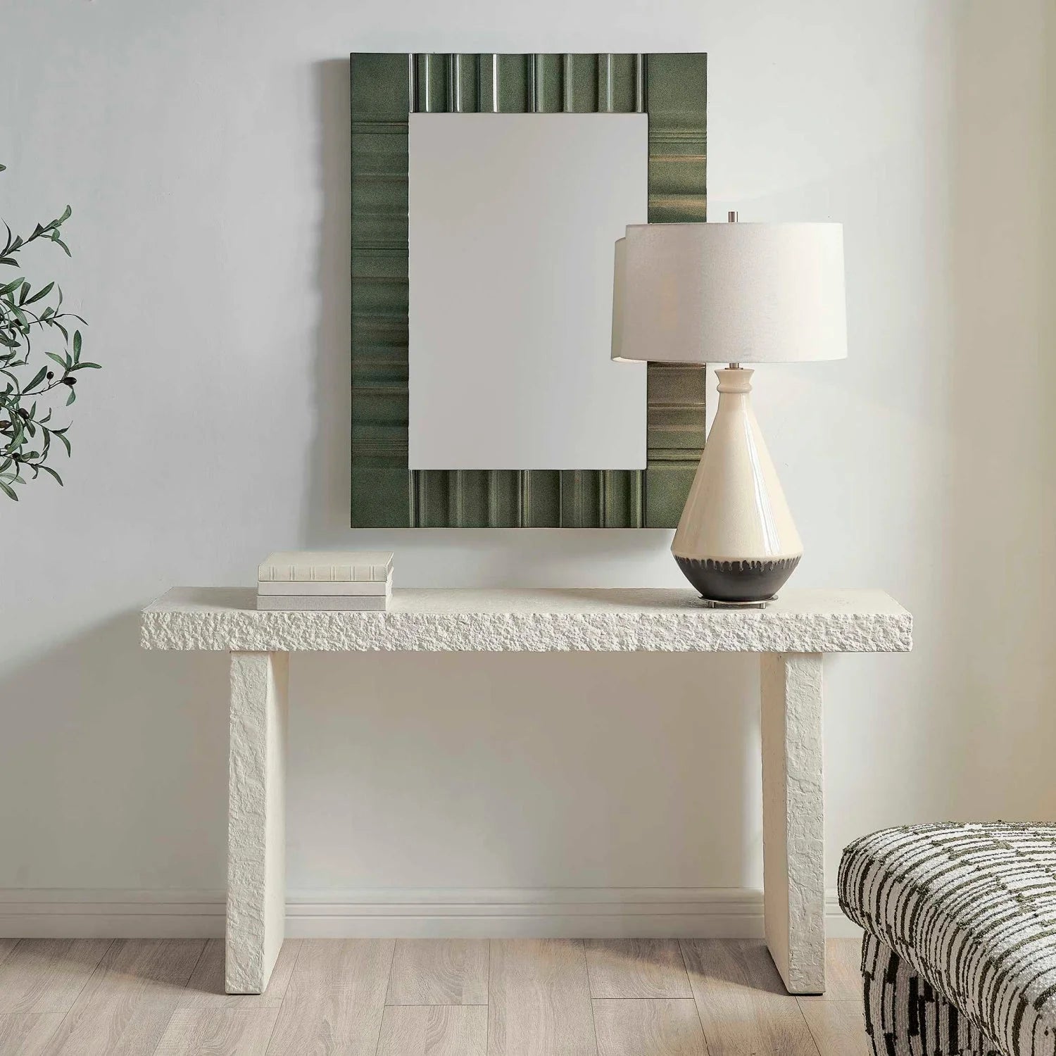 Luxury Concrete Console Table Modern Italian Style for Villa