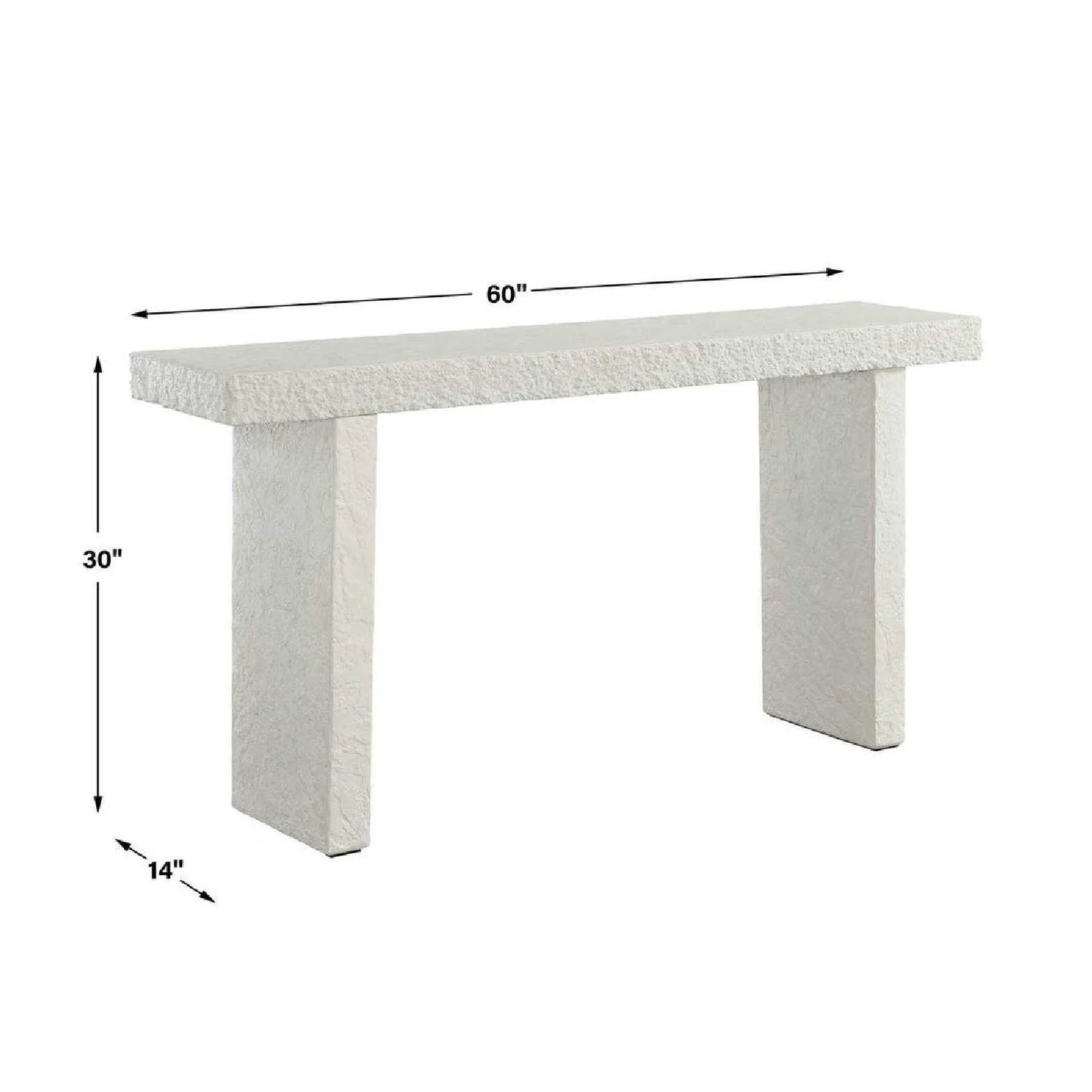 Luxury Concrete Console Table Modern Italian Style for Villa