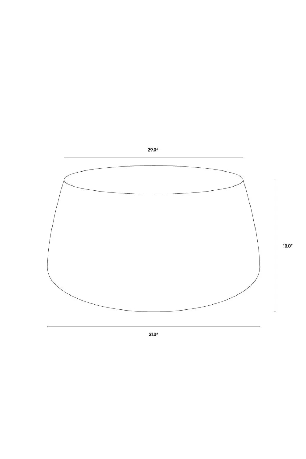 Luxury Concrete Drum Coffee Table Modern Italian Style for Villa