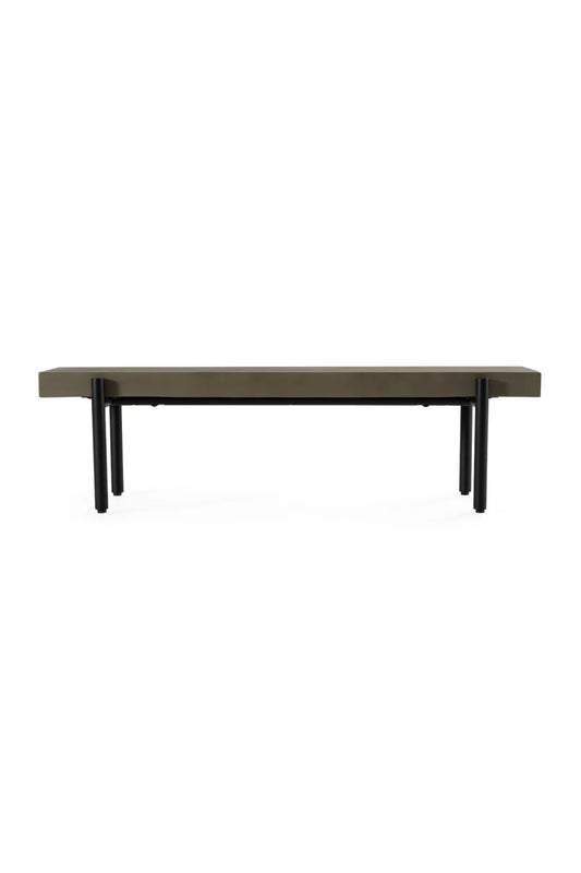 Luxury Concrete Finished Bench European Style for Villa