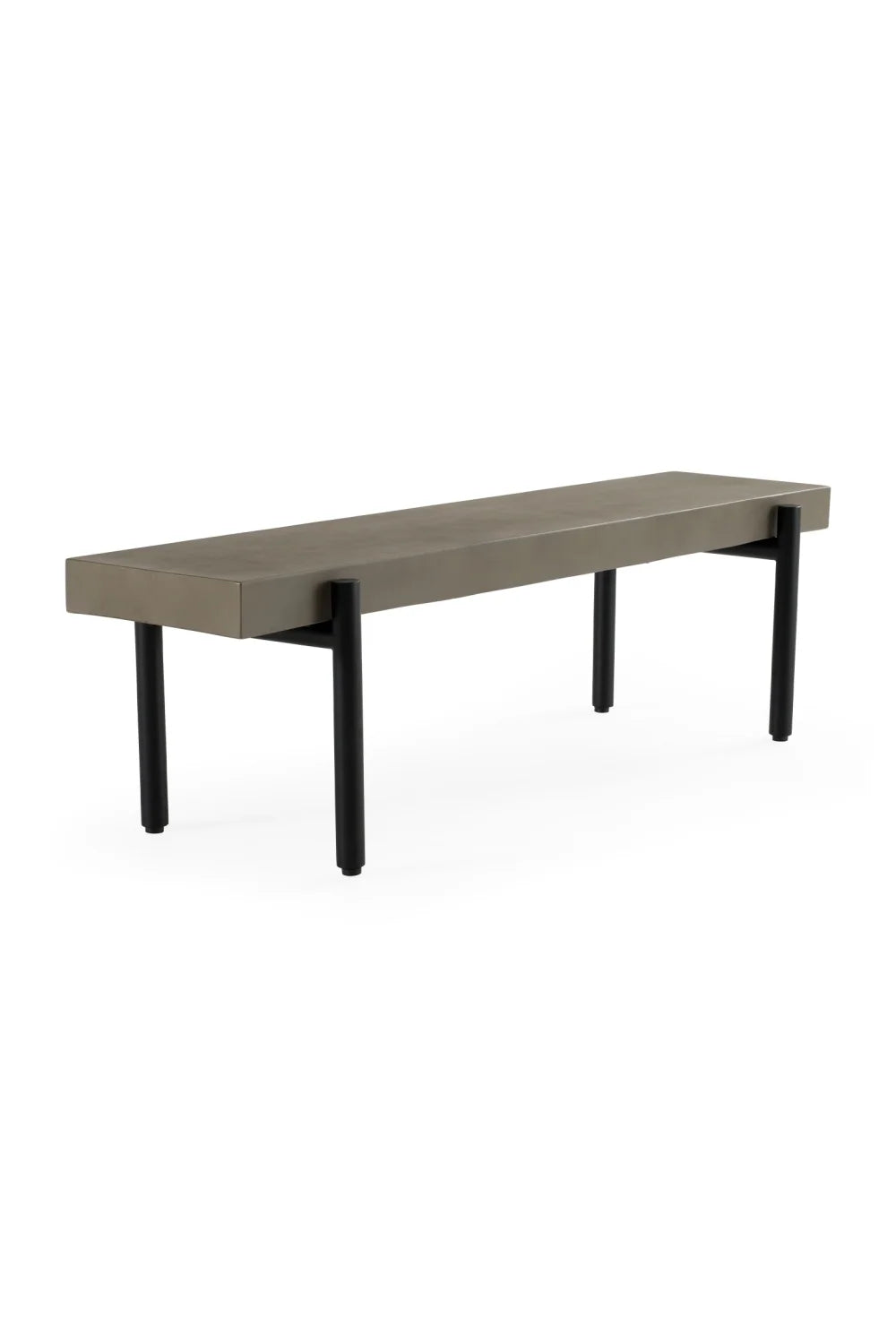 Luxury Concrete Finished Bench European Style for Villa