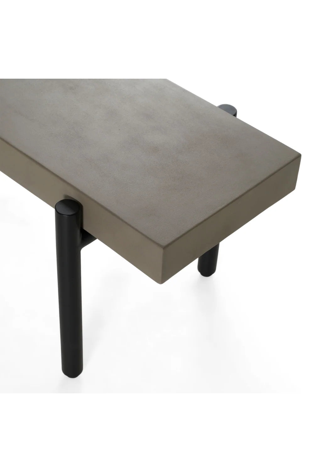 Luxury Concrete Finished Bench European Style for Villa