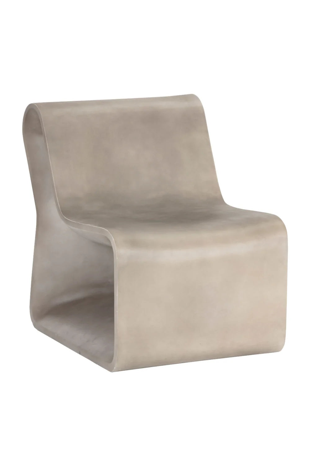 Luxury Concrete Minimalist Lounge Chair European Style for Villa