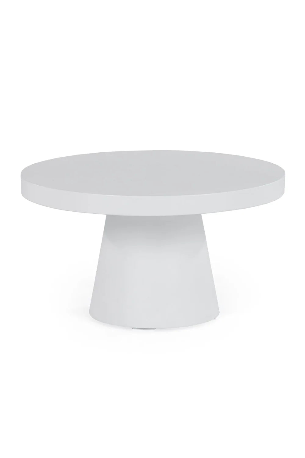 Luxury Concrete Pedestal Coffee Table Modern Italian Style for Villa