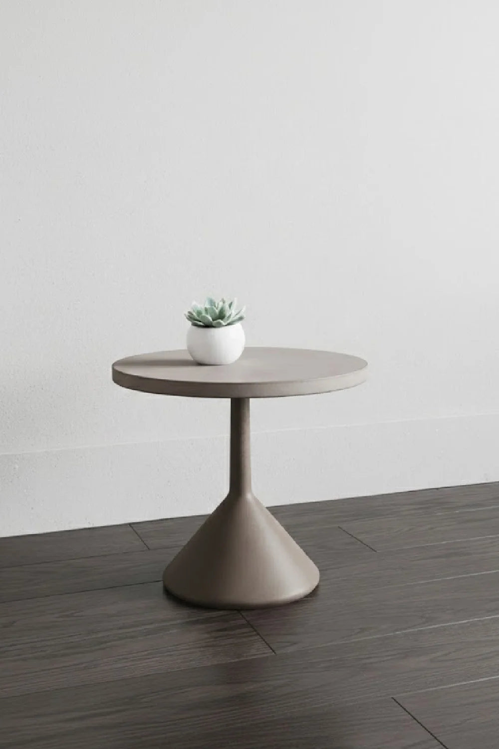 Luxury Concrete Pedestal Coffee Table Modern Italian Style for Villa