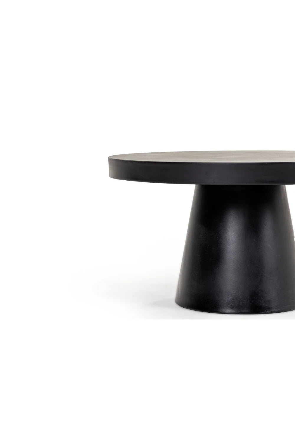 Luxury Concrete Pedestal Coffee Table Modern Italian Style for Villa