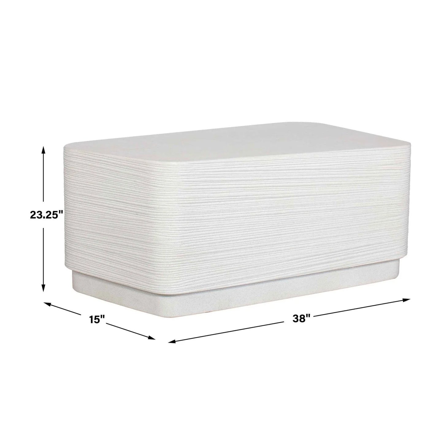 Luxury Concrete Wavy Coffee Table Modern Italian Style for Villa