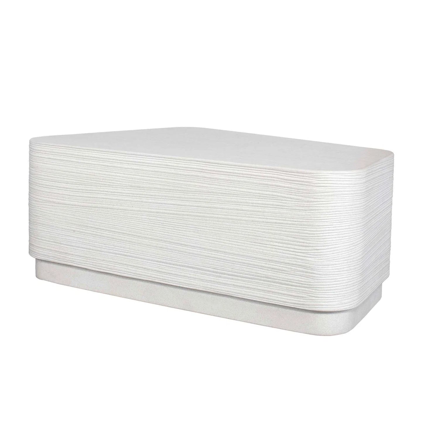 Luxury Concrete Wavy Coffee Table Modern Italian Style for Villa