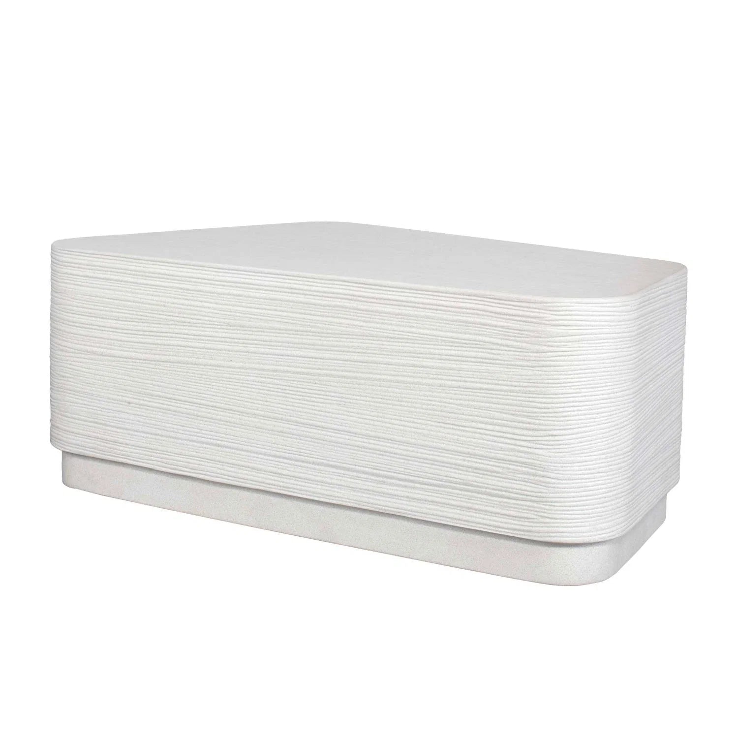 Luxury Concrete Wavy Coffee Table Modern Italian Style for Villa